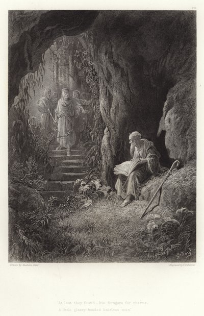 Illustratie voor Vivien door Alfred Tennyson door Gustave Dore